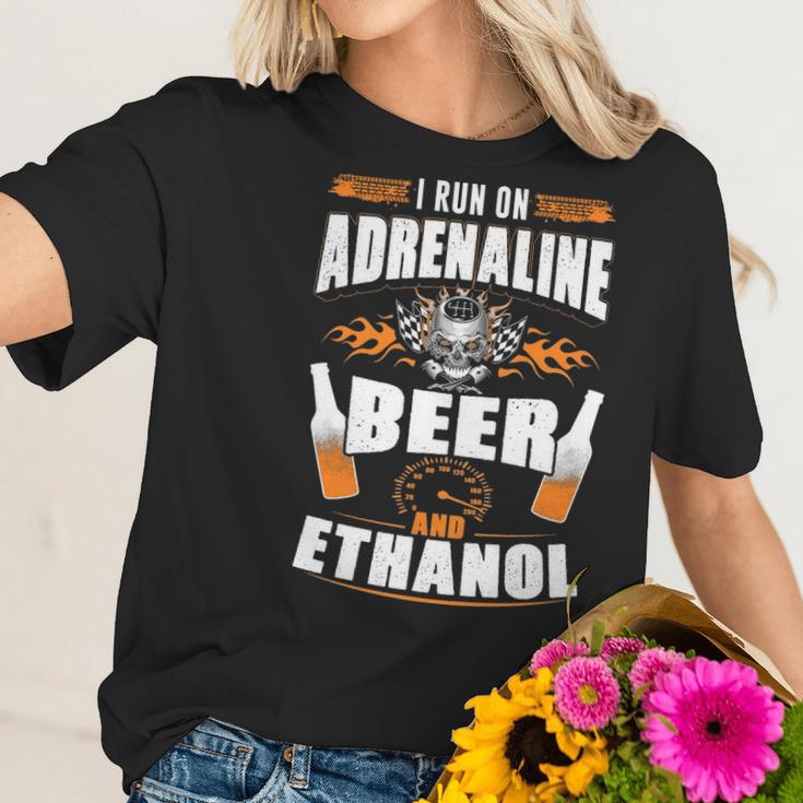 I Run On Adrenaline Beer & Ethanol Women T-Shirt Gifts for Her