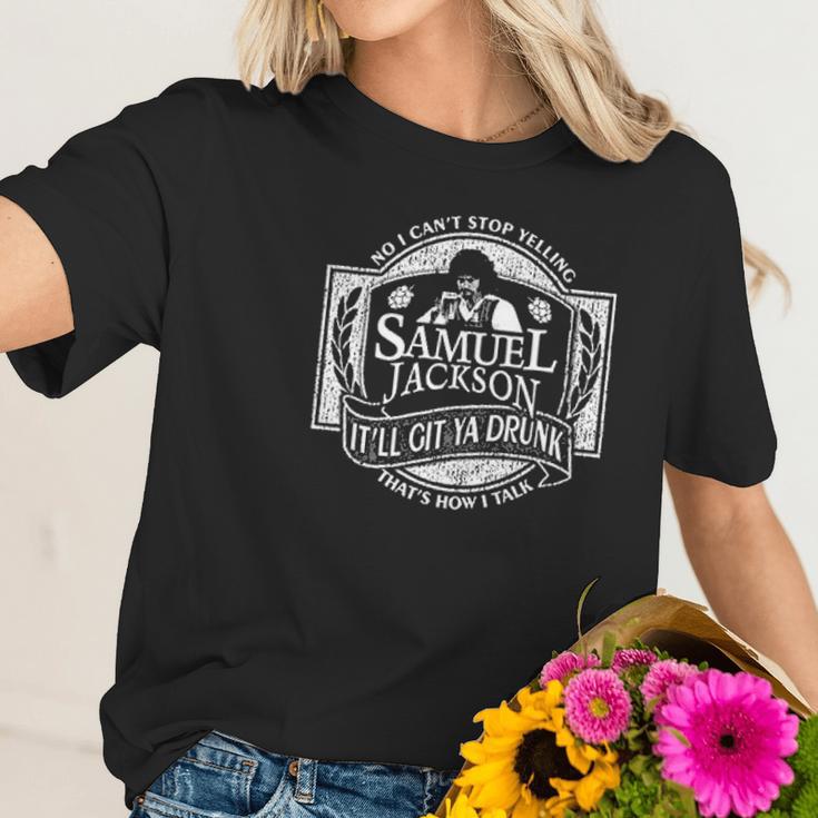 Samuel Jackson Beer Women T-Shirt Gifts for Her