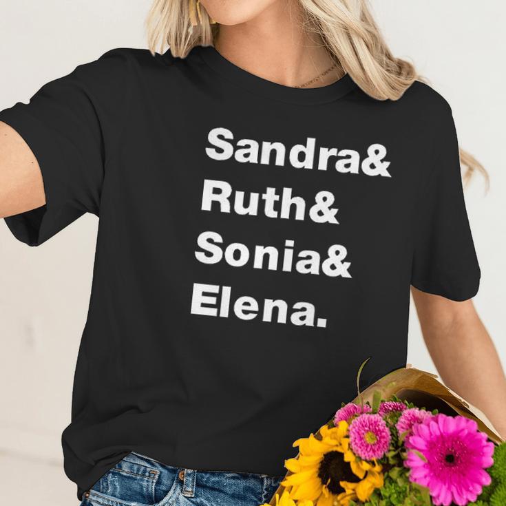 Sandra Ruth Sonia Elena Supreme Court Women Women T-Shirt Gifts for Her