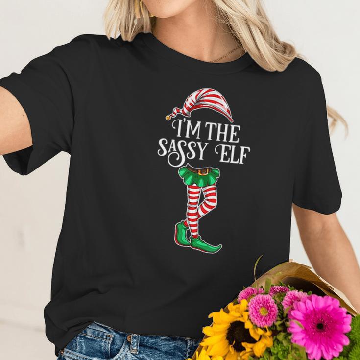 Im The Sassy Elf Christmas Matching Family Group Gift Women T-Shirt Gifts for Her