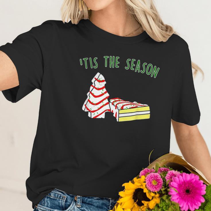 The Season Little Debbie Inspired Christmas Tree Snack Cake Women T-Shirt Gifts for Her