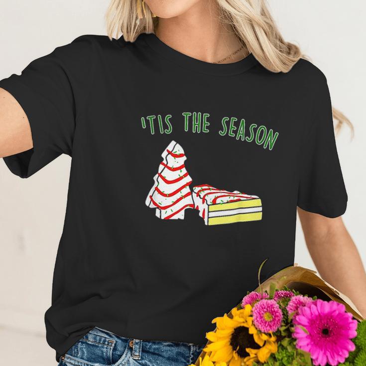 The Season Little Debbie Inspired Christmas Tree Women T-Shirt Gifts for Her