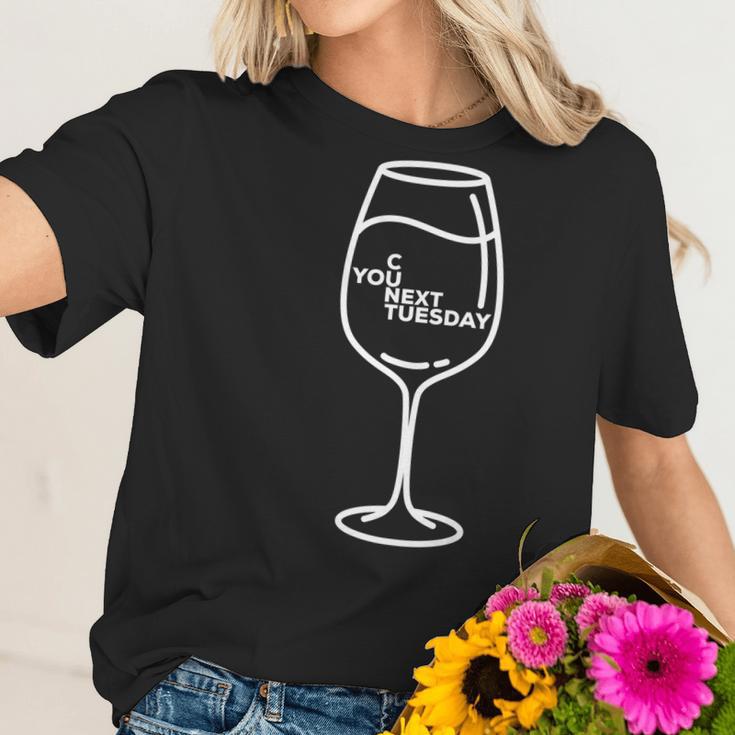 See You Next Tuesday Wine Drinking Club Women T-Shirt Gifts for Her