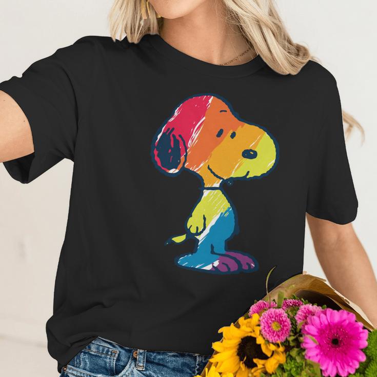 Shirt Rainbow Snoopy Women T-Shirt Gifts for Her