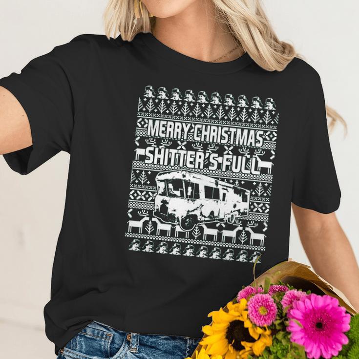 Shitters Full Ugly Christmas Vacation Women T-Shirt Gifts for Her