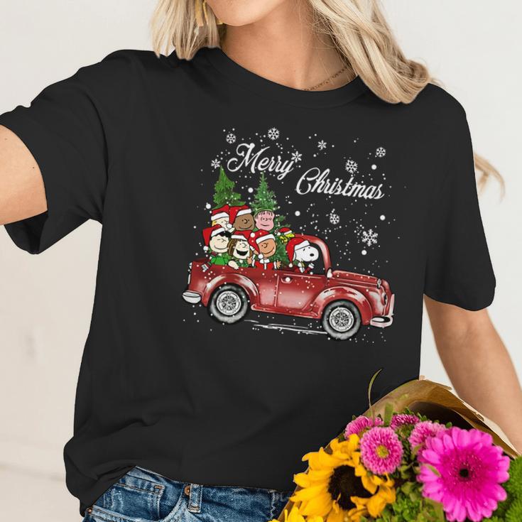 Snoopy Merry Christmas Shirt Women T-Shirt Gifts for Her