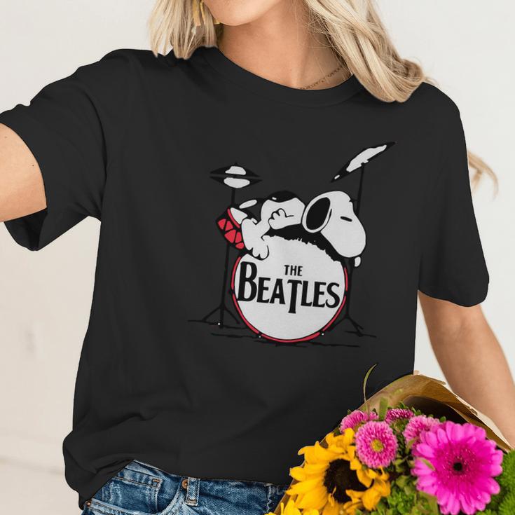 Snoopy Sleeping On The Drum Still Miss Ringo Starr The Beatles Shirt Women T-Shirt Gifts for Her