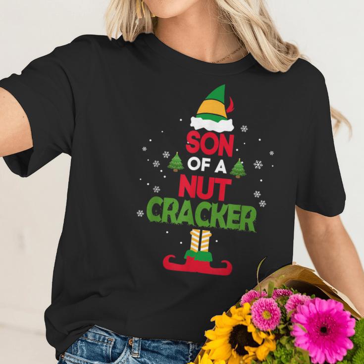 Son Of A Nutcracker Elf Funny Christmas Apparel For Kids Women T-Shirt Gifts for Her