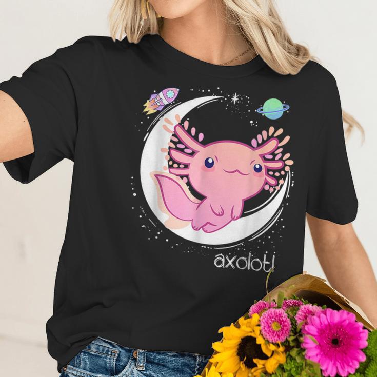 Space Axolotl Kawaii Pastel Goth | Japan Anime Comic Men Women T-Shirt Graphic Print Casual Unisex Tee Women T-Shirt Gifts for Her