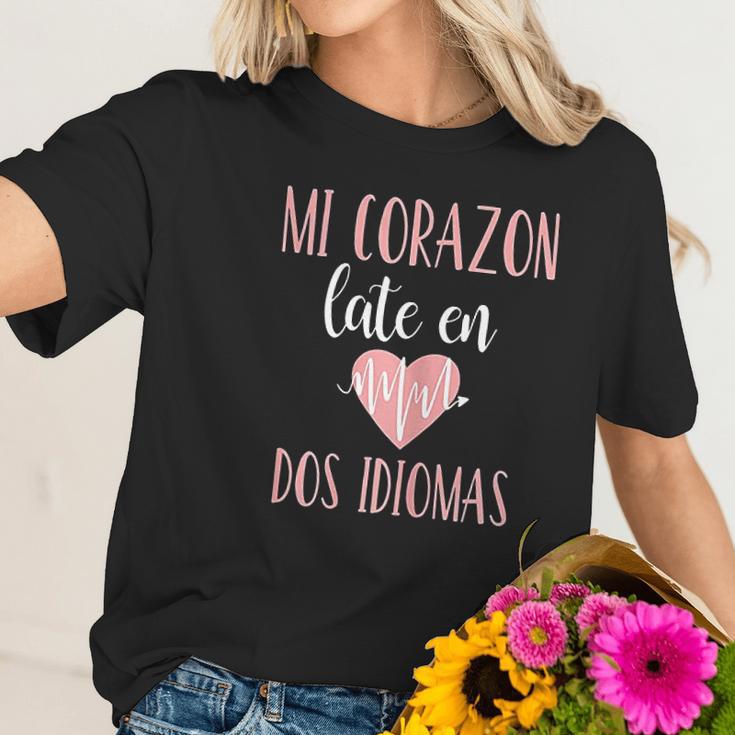 Spanish Teacher Appreciation Playera Maestra Women T-Shirt Gifts for Her