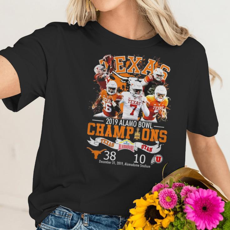 Texas 2019 Alamo Bowl Champions Texas Vs Utah Shirt Women T-Shirt Gifts for Her