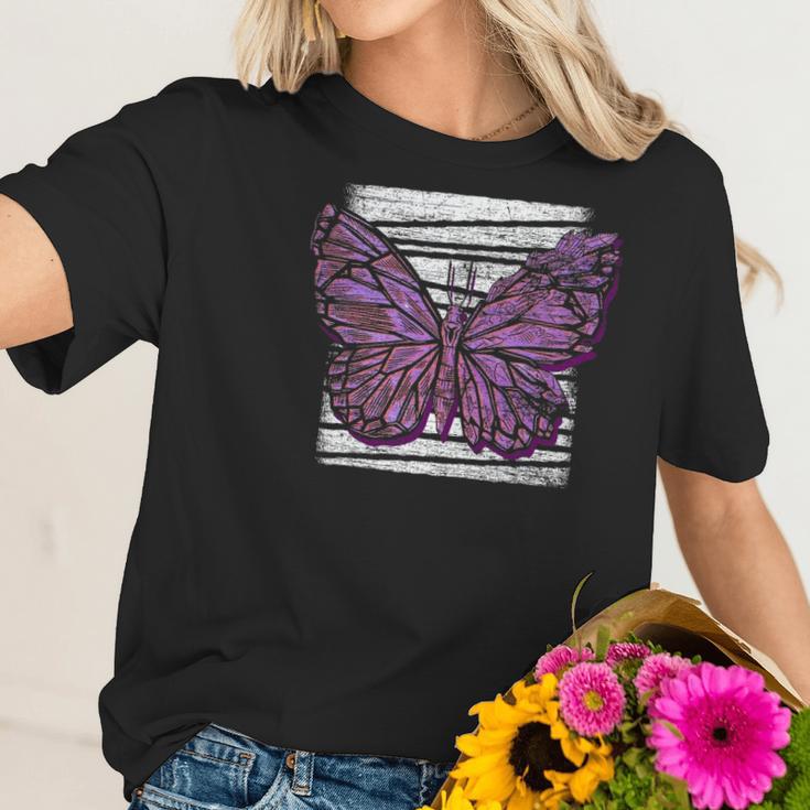 Vaporwave Japanese Pretty Butterfly Kawaii Pastel Goth Women T-Shirt Gifts for Her