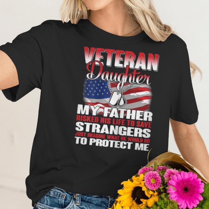 Vereran Gifts Vietnam Veteran Daughter Women T-Shirt Gifts for Her