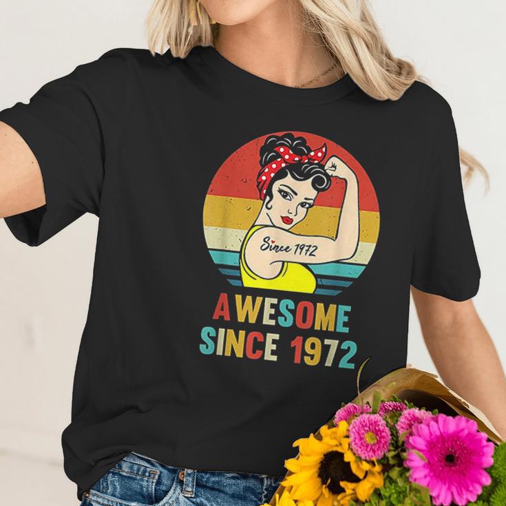 Vintage 49Th Birthday 1972 Women Gift For 49 Year Old Woman Women T-Shirt Gifts for Her