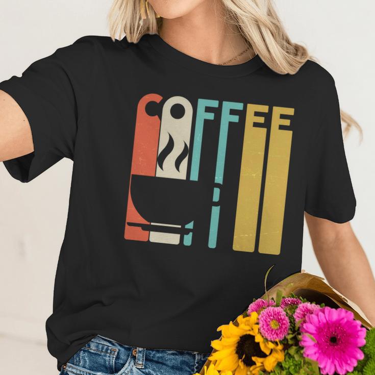 Vintage Colors Coffee Cup Logo Women T-Shirt Gifts for Her