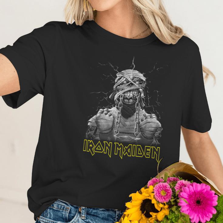 Vintage Graphic Iron Maiden Chained Mummy Women T-Shirt Gifts for Her