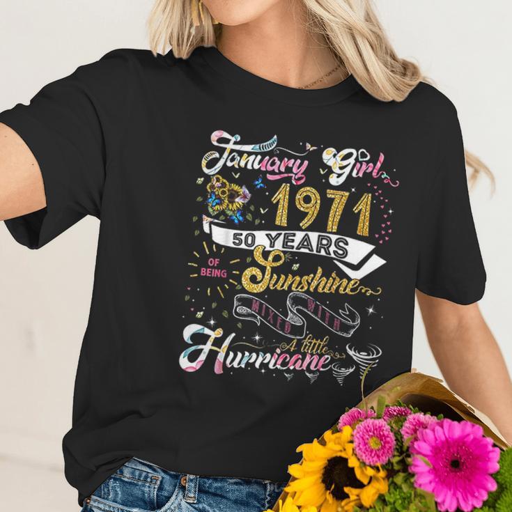 Vintage January 1971 Classic 50 Years Old 50Th Birthday Gift Women T-Shirt Gifts for Her