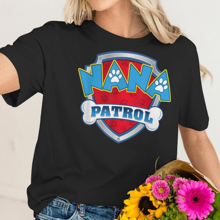 Vintage Nana Patrol Funny Dog Dad Mom For Men Women Women T-Shirt Gifts for Her