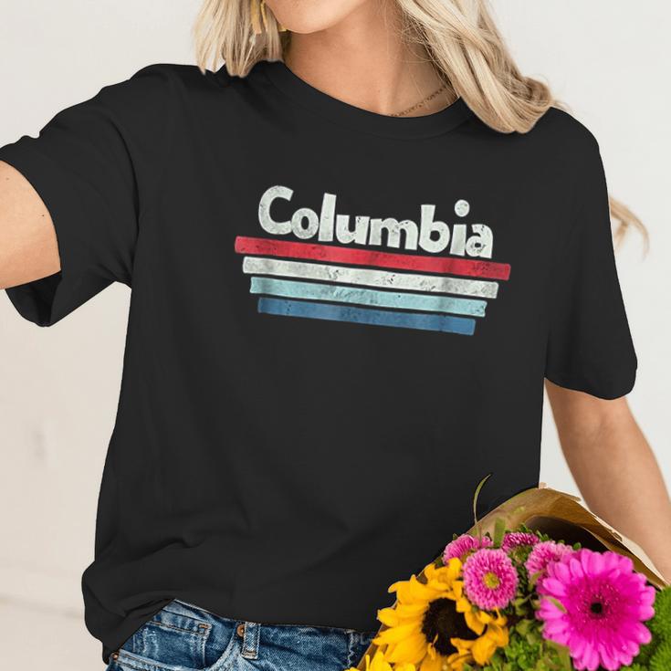 Vintage Retro 70S 80S Columbia Missouri Women T-Shirt Gifts for Her