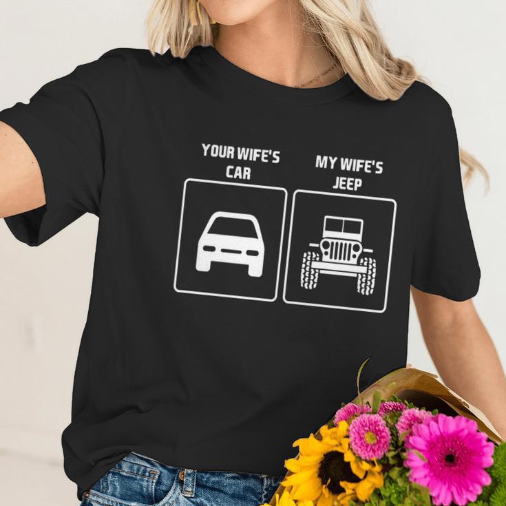 Your Wifes Car My Wifes Jeep Offroad Country T-Shirt Women T-Shirt Gifts for Her