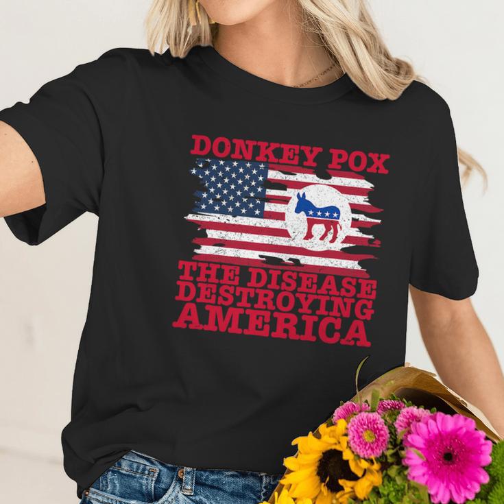 Wonky Donkey Pox The Disease Destroying America Women T-Shirt Gifts for Her