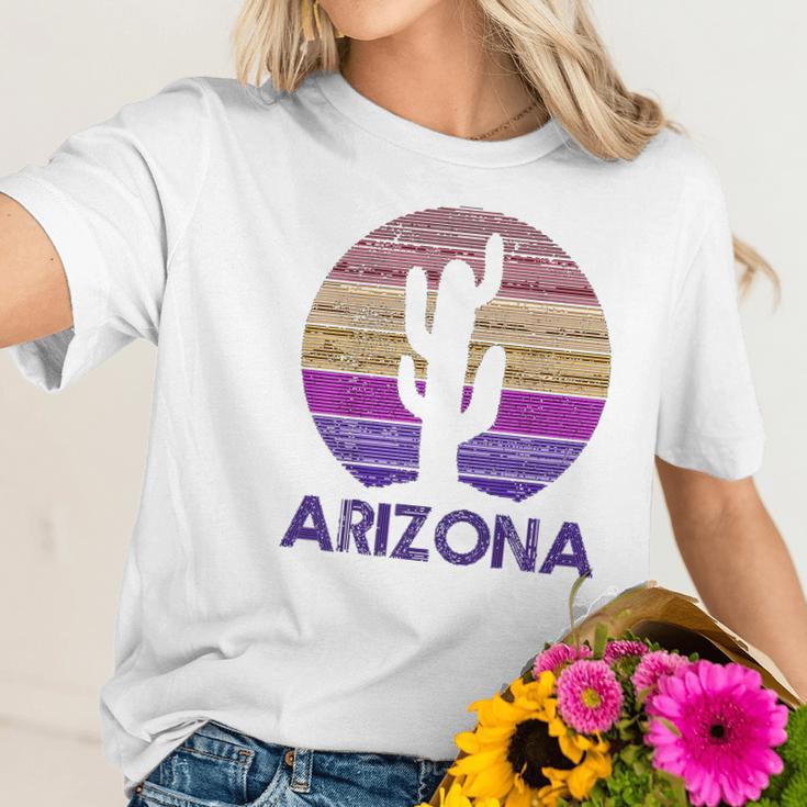 Arizona Vintage Retro Cactus Souvenir Gift Women T-Shirt Gifts for Her