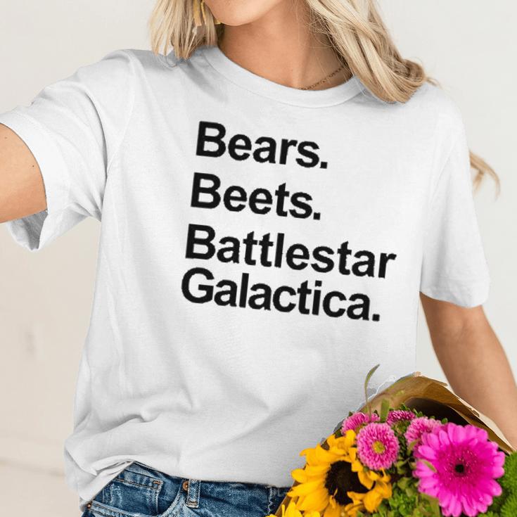 Bears Beets Battlestar Galactica Funny Sport Women T-Shirt Gifts for Her