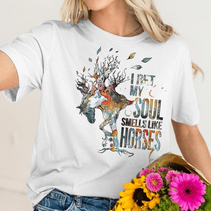 I Bet My Soul Smells Like Horse Women T-Shirt Gifts for Her