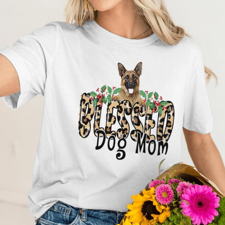 Blessed Dog Mom German Shepherd Women T-Shirt Gifts for Her