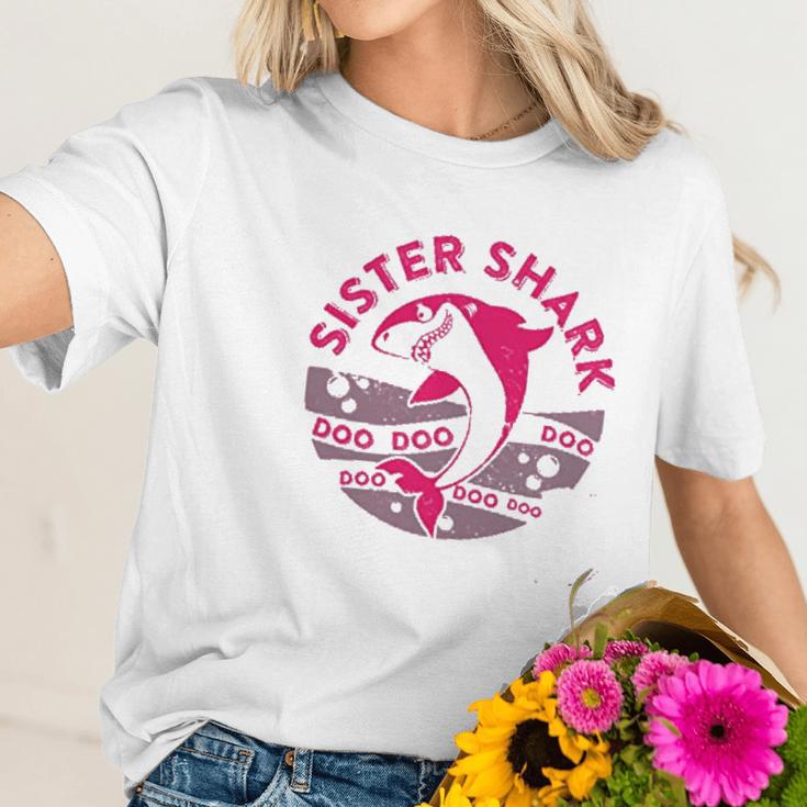 Brother Sister Baby Shark Birthday Women T-Shirt Gifts for Her