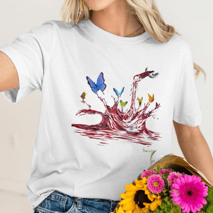 Butterfly Dream By Michael Godard Women T-Shirt Gifts for Her