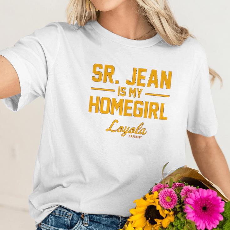 Campus Apparel Loyola Chicago Ramblers Sister Jean Is My Homegirl Women T-Shirt Gifts for Her