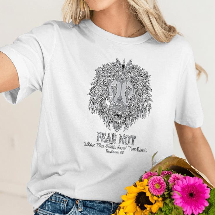 Christian Faith Jesus Yeshua Gifts Fear Not Women T-Shirt Gifts for Her