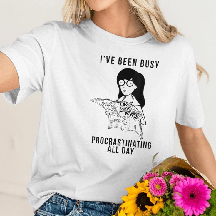 Daria I Have Been Busy Text Women T-Shirt Gifts for Her