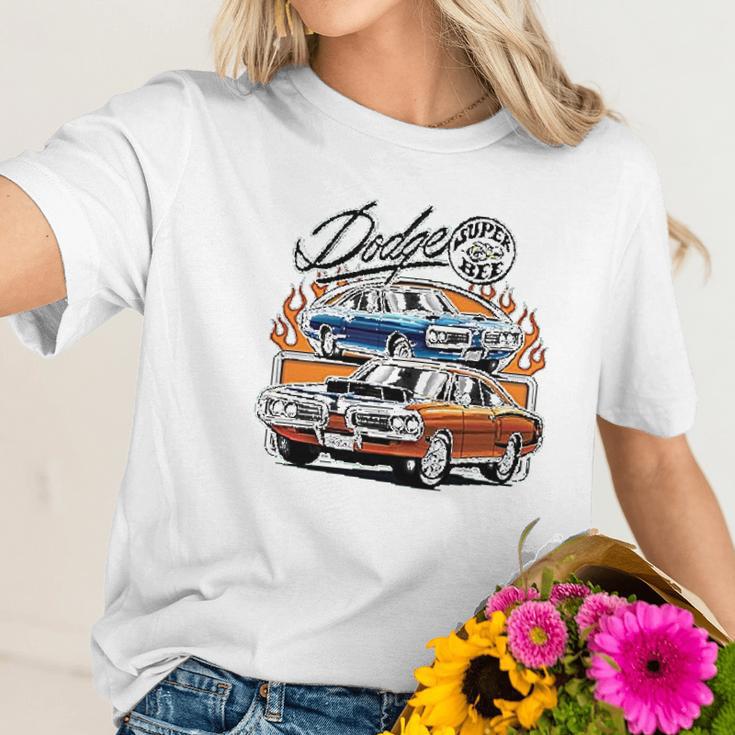 Dodge Super Bee American Classic Muscle Car Women T-Shirt Gifts for Her