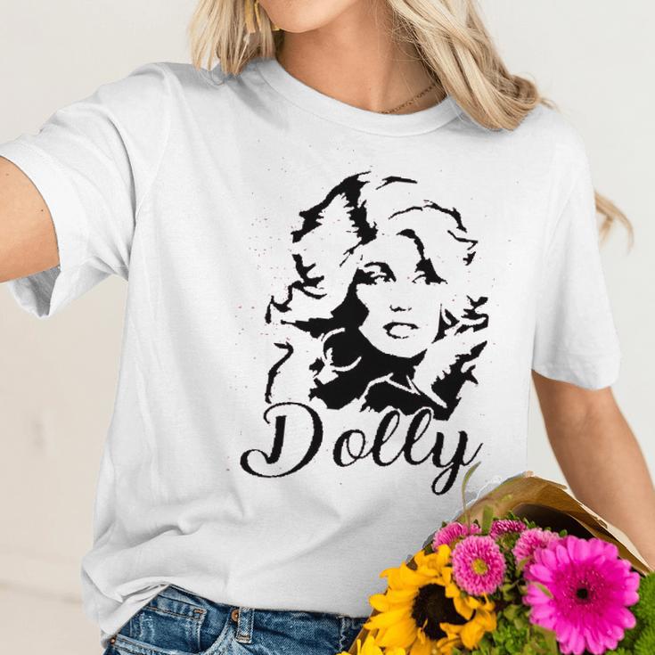 Dolly Graphic Women Vintage Dolly Country Music For Band Music Lovers Women T-Shirt Gifts for Her