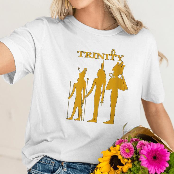 Womens Egyptian Trinity Ausar Auset Heru Women T-Shirt Gifts for Her