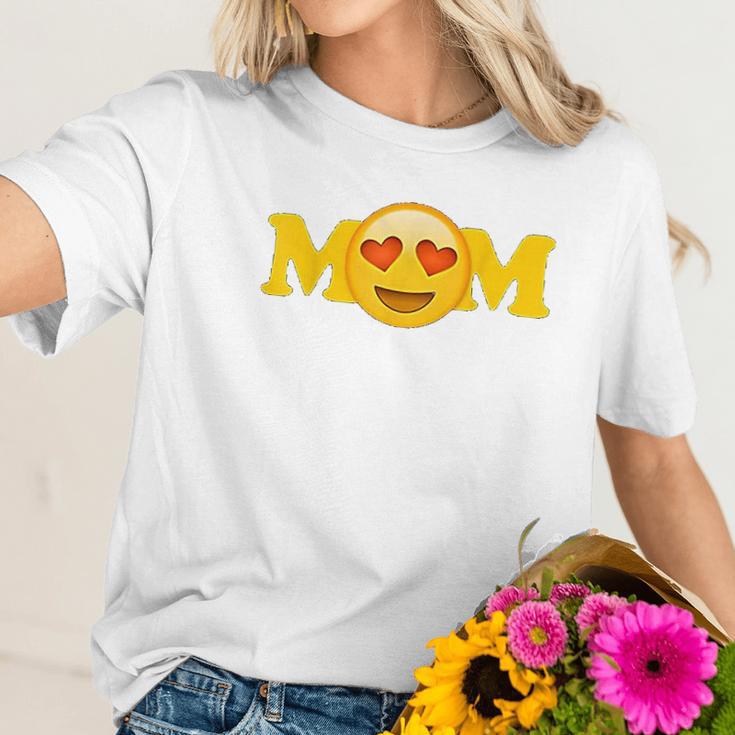 Emoji Mothers Day For Women Mom Heart Eyes Emoji Love Women T-Shirt Gifts for Her