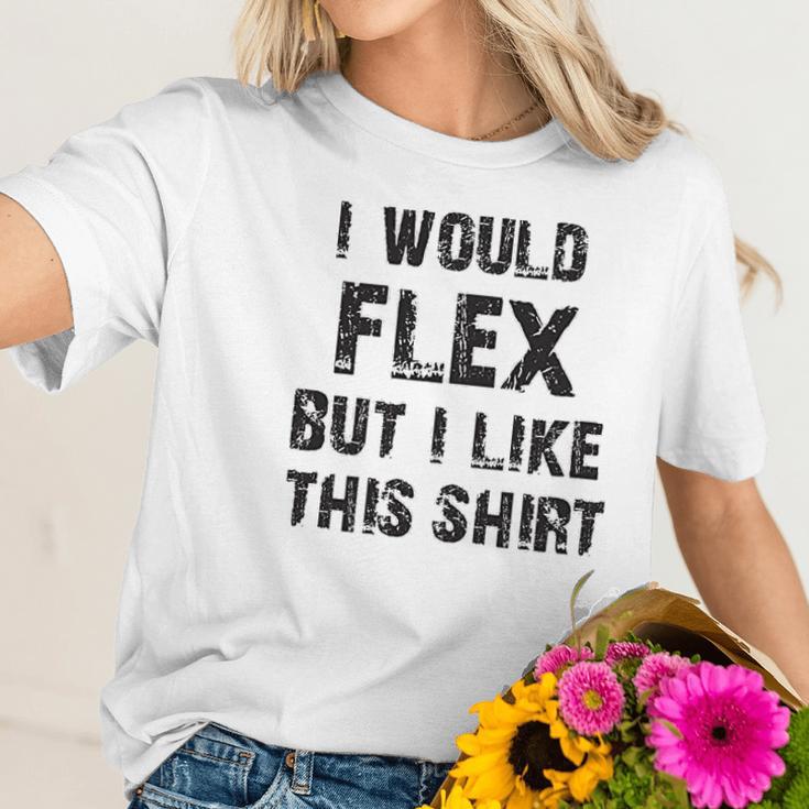 I Would Flex Nobody Cares Christmas Women T-Shirt Gifts for Her