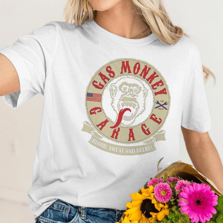 Gas Monkey Garage Blood Sweat And Beers Shirt Women T-Shirt Gifts for Her