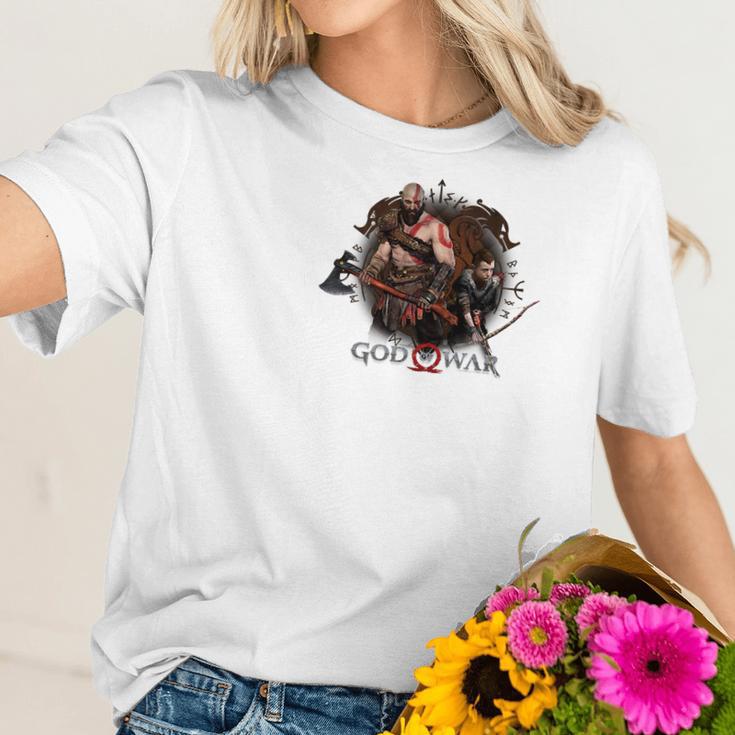 God Of War Kratos And Son Ready Women T-Shirt Gifts for Her