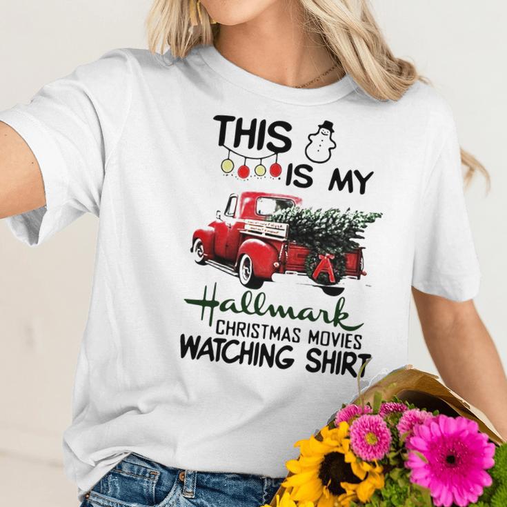 This Is My Hallmark Christmas Movie Watching Shirt Women T-Shirt Gifts for Her