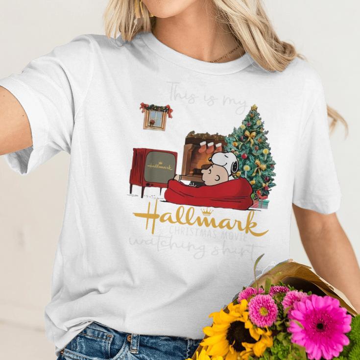 This Is My Hallmark Christmas Movie Watching Women T-Shirt Gifts for Her