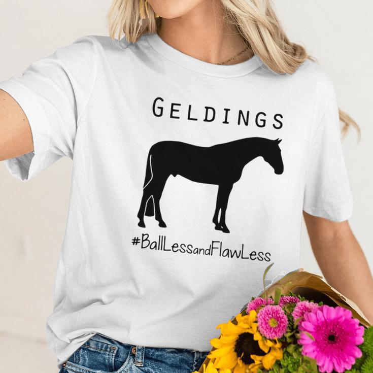 Horse Geldings Ballless And Flawless Women T-Shirt Gifts for Her