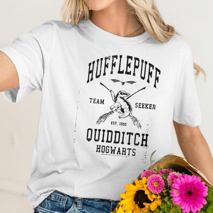 Womens Hufflepuff Team Seeker Hogwarts Women T-Shirt Gifts for Her