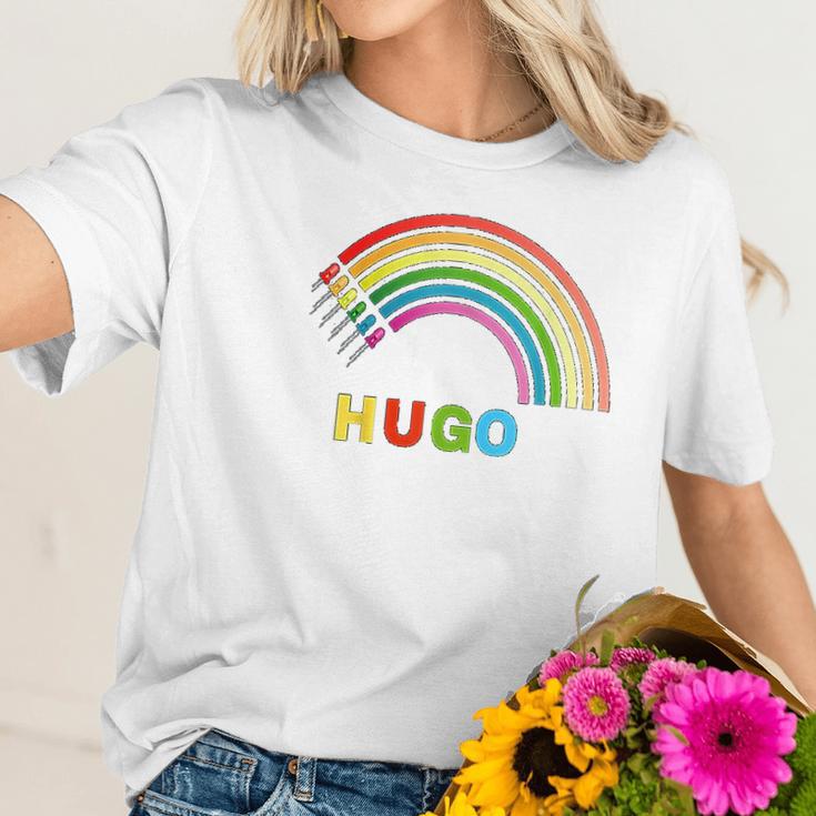 Hugo Rainbow Women T-Shirt Gifts for Her