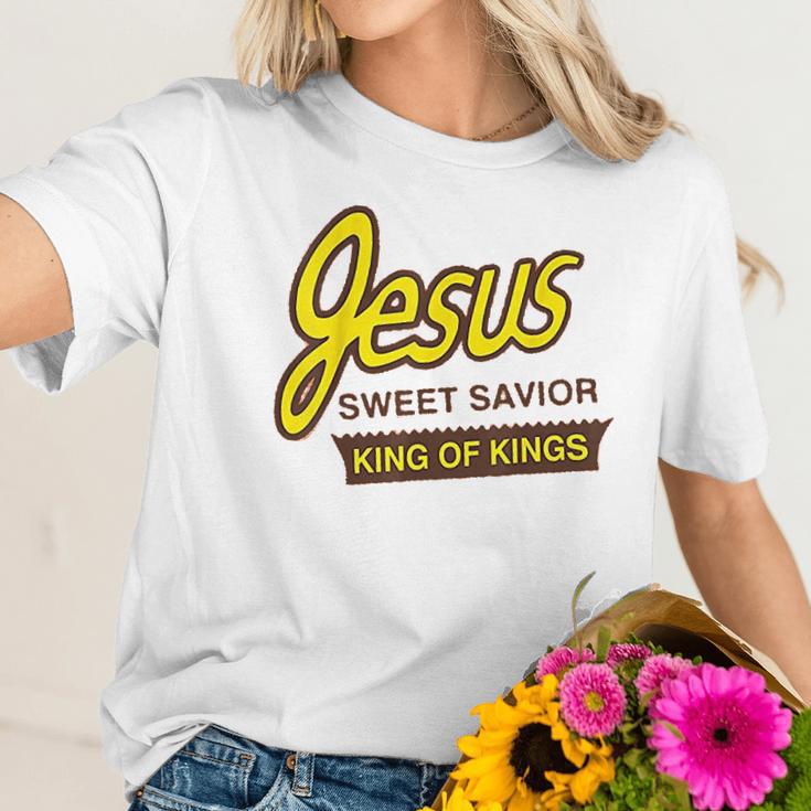 Jesus Sweet Savior King Of Kings Women T-Shirt Gifts for Her