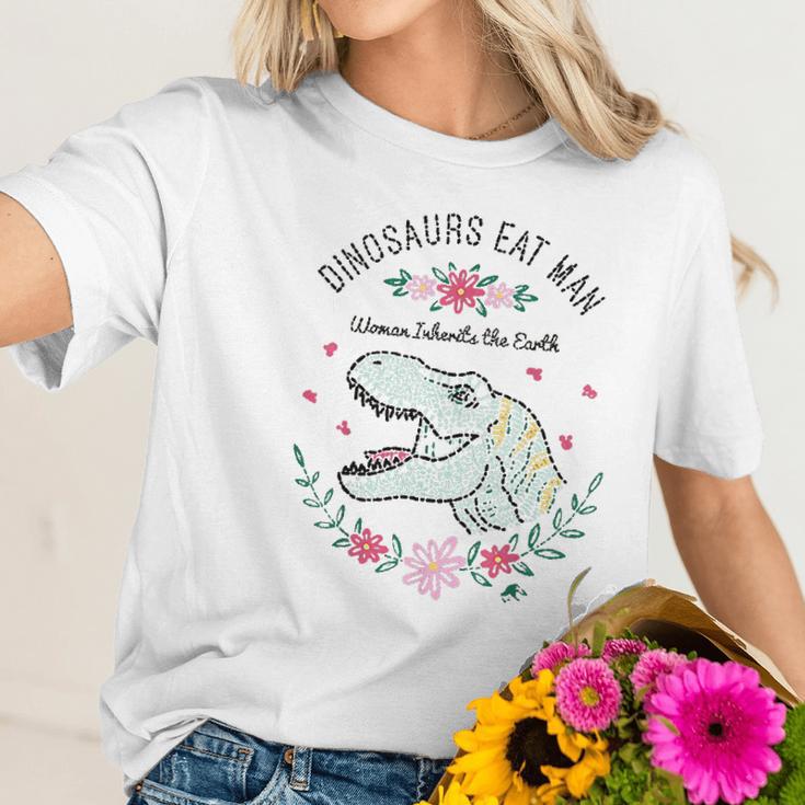 Jurassic Park Dinos Eat Man Women Inherit The Earth Women T-Shirt Gifts for Her