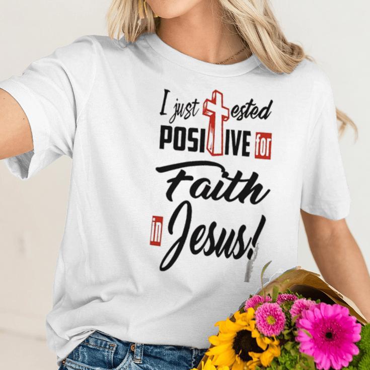 I Just Ested Posiive For Faith In Jesus New Best Gift Women T-Shirt Gifts for Her