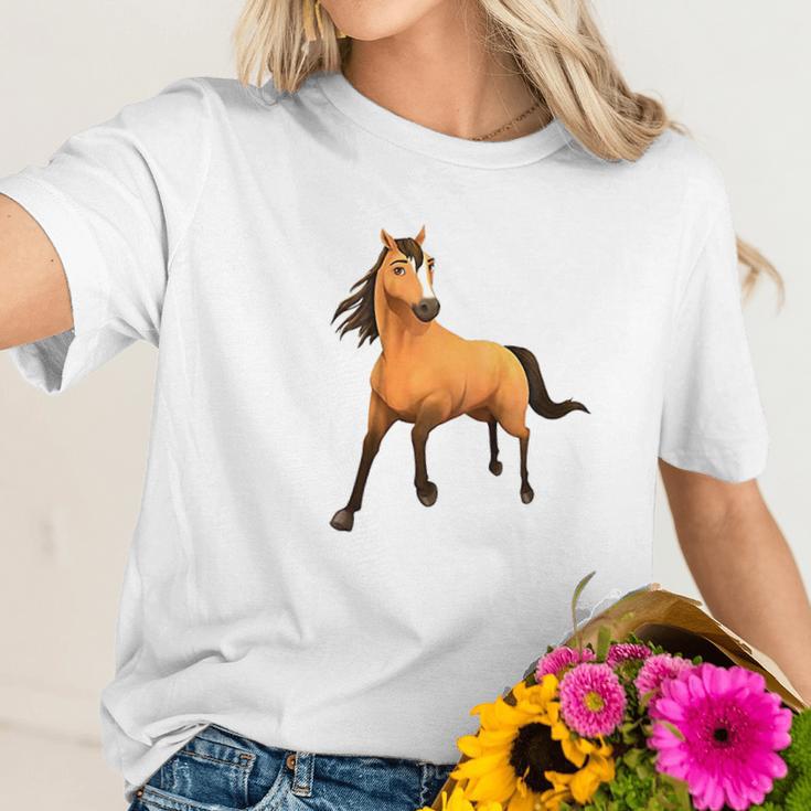 Kids Dreamworks Spirit Riding Free Spirit Horse Women T-Shirt Gifts for Her